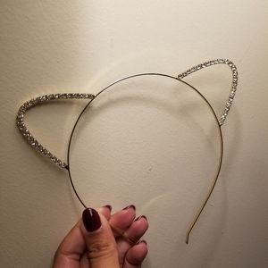Gold Sparkle Cat Ears